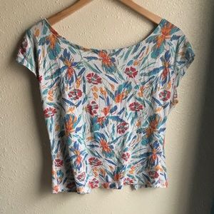 💚Floral Crop Top w/ Bow Back from PacSun💚